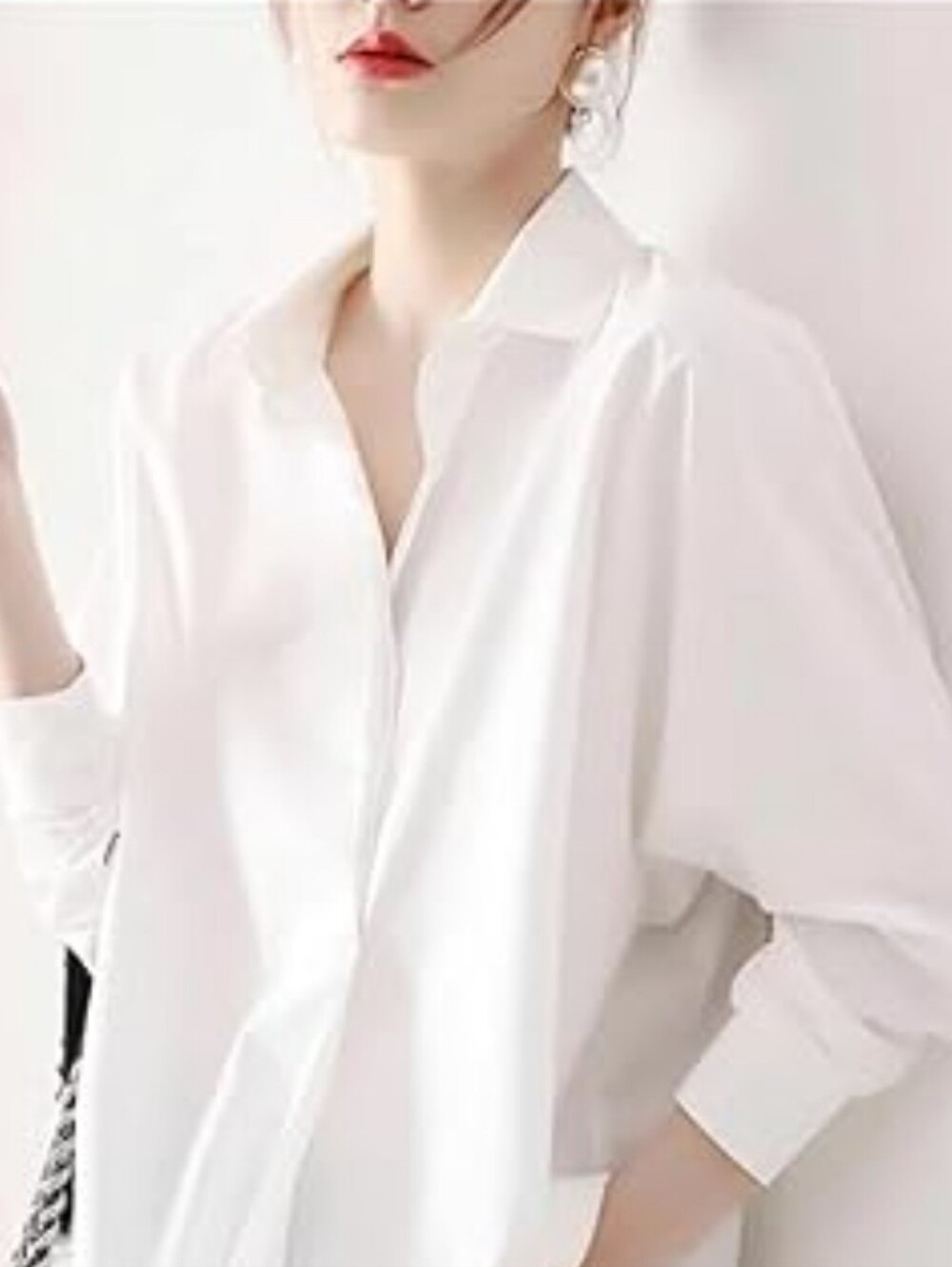 House of Harlow 1960 White Oversized Button-Down Shirt